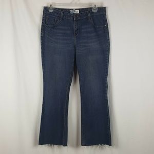 Levis Jeans Misses 14 M Low Rise Bootcut Raw Hem